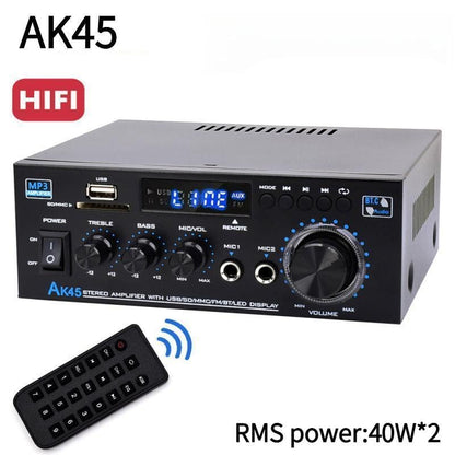 AK45 300W/AK45 Pro 400W Bluetooth 5.0 Stereo Amplifier