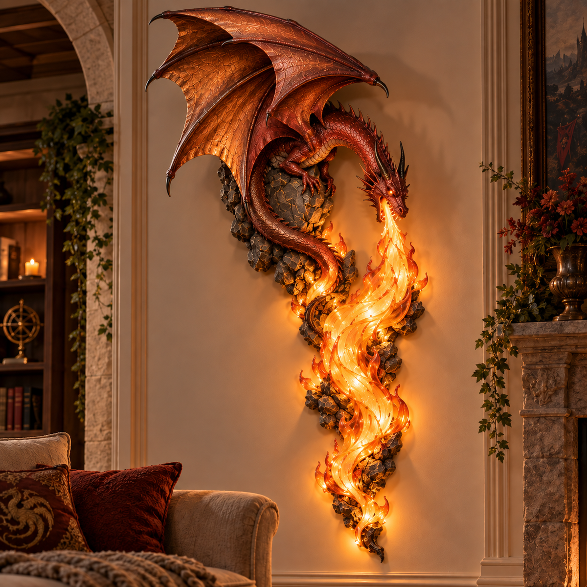 🐉 Dragonfire Guardian™ Wall Sconce – A Legendary Flame Awakens On Your Wall 🔥