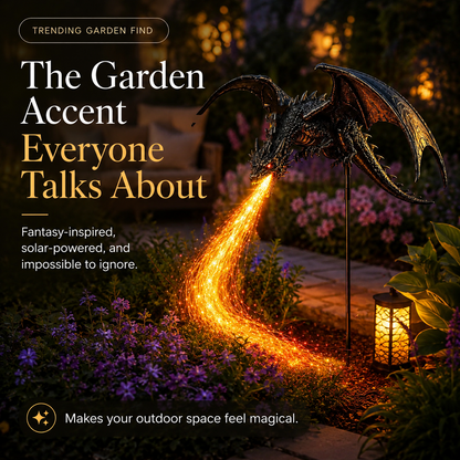 🐉 2027 "Dragon's Ember" Solar Garden Light 🔥 | The Ultimate Magical Outdoor Halloween Decoration