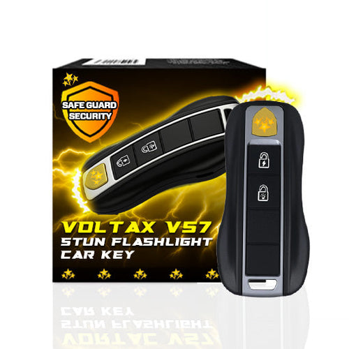 🔥 VOLTAX V57 Hi-Tech Stun Flashlight Car Key ⚡ Smart Defense - Stay Safe