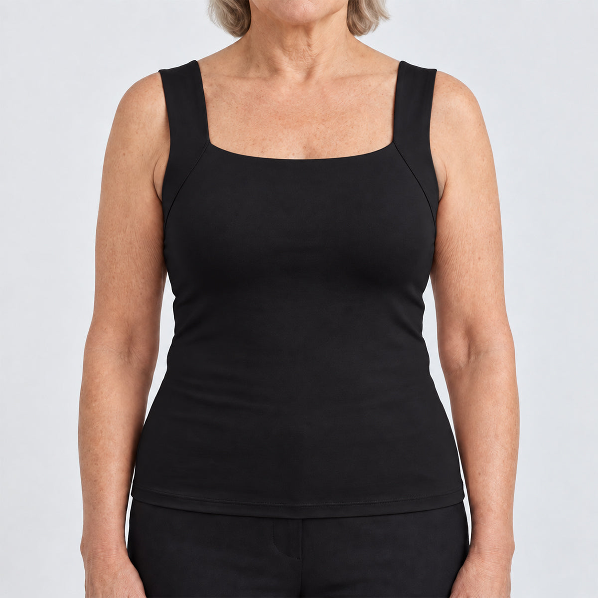 U-Neck Built-In Bra Shaping Tank Top