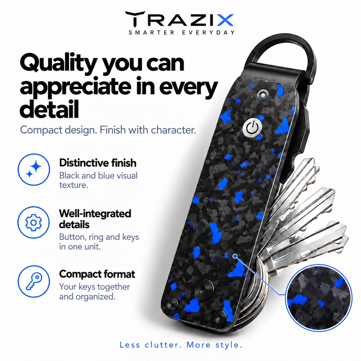 🔑 Find My Smart Key Organizer – Compact Trackable Key Holder
