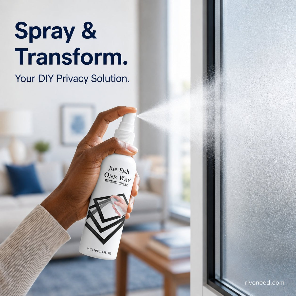 49% OFF Reflective Window Spray | One-Way Mirror Privacy Shield for Home & Car