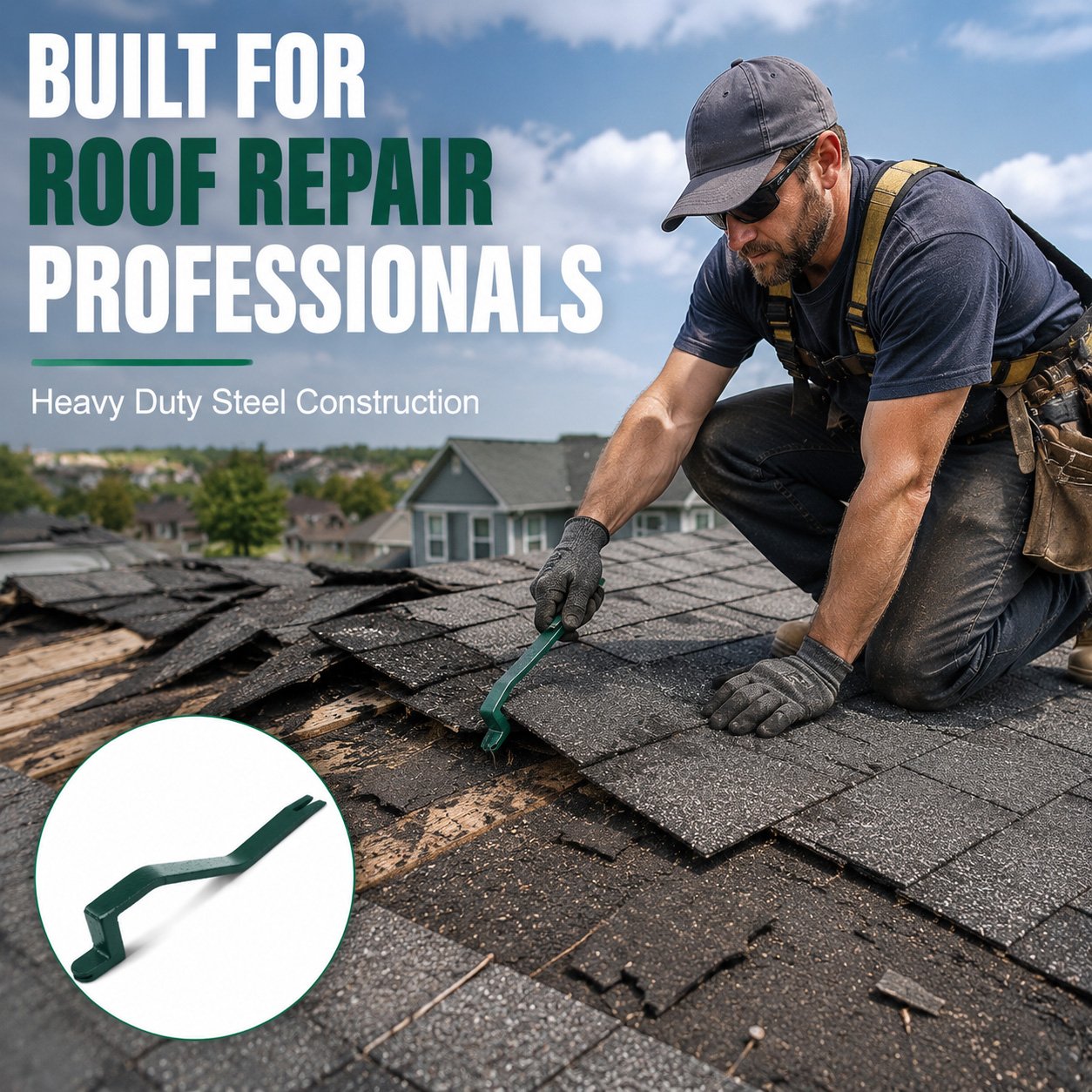 Roofing Snake Shingle Remover Tool