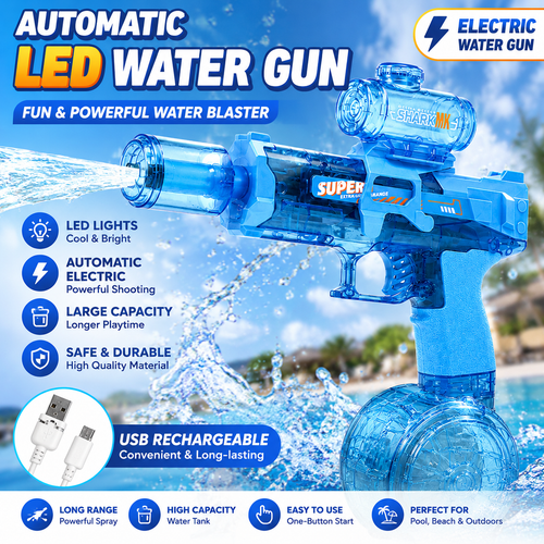 LED Water Gun | Automatic Electric Blaster With Light Effects