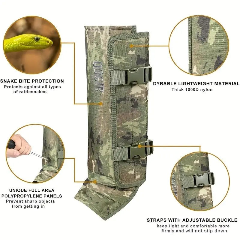 Outdoor Abrasion-Resistant Durable Fabric Snake-Resistant Leg Gaiters