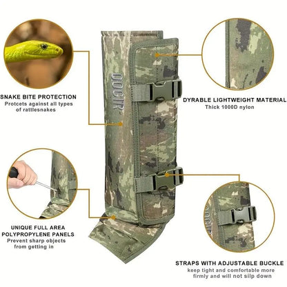 Outdoor Abrasion-Resistant Durable Fabric Snake-Resistant Leg Gaiters