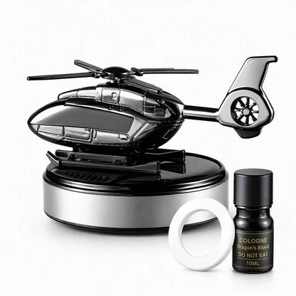 🔥HOT SALE 49% OFF✨Solar Helicopter Aromatherapy Diffuser – Spins in Light, Refillable Scent Pads, for Car & Home🚁