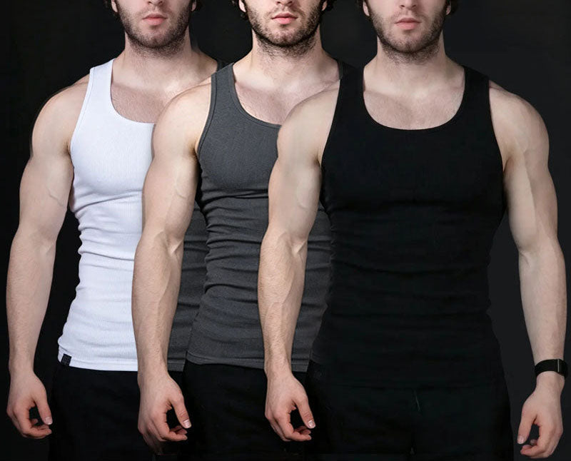 🎽🔥TRUE TO SIZE | Premium Ultra-Soft Cotton Fitted Tank 3 Pack