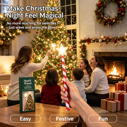 ✨ Wave Your Wand, Light Up Your Christmas Tree 🎄 Spark Wand