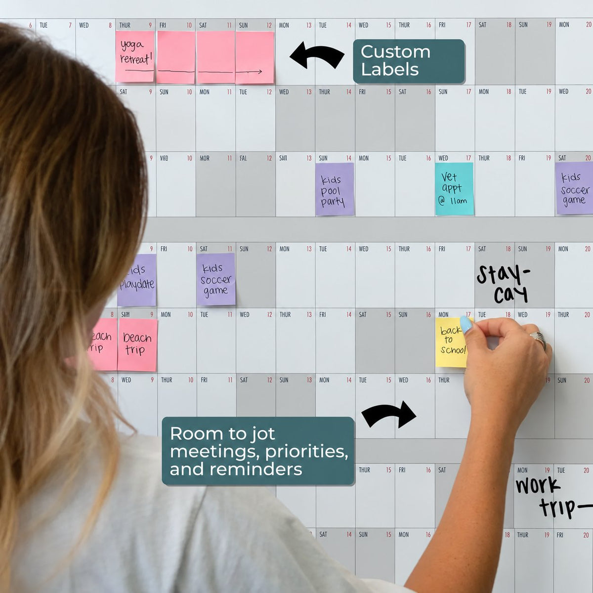 📅Own the Year 2027 GIANT Wall Calendar - Flexible Dry-Erase Material ✍️Design Your Amazing Year!🏃