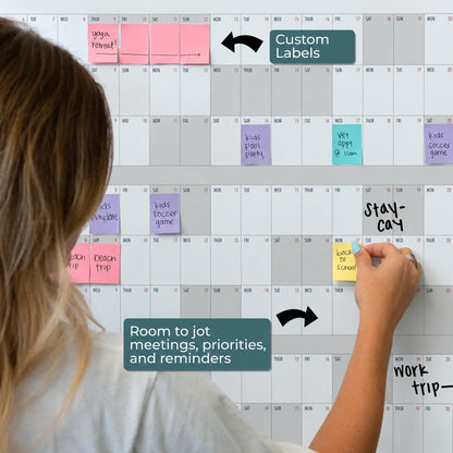 📅Own the Year 2027 GIANT Wall Calendar - Flexible Dry-Erase Material ✍️Design Your Amazing Year!🏃
