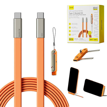 240W SuperCharge 360° Rotating Invisible Stand Detachable 2-in-1 Charging Cable