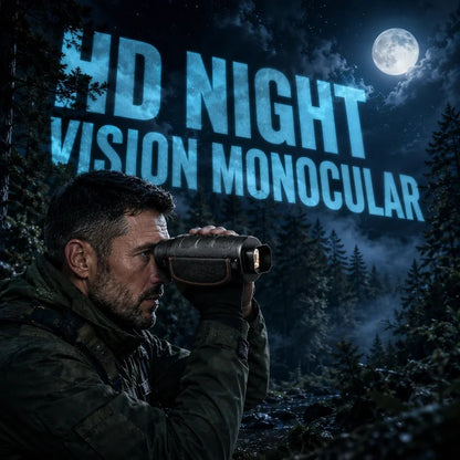 1080P HD Infrared Night Vision Monocular – 16x Digital Zoom, Handheld Camera for Hunting and Surveillance