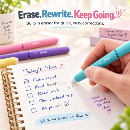 9 Colors Erasable Gel Pen Set