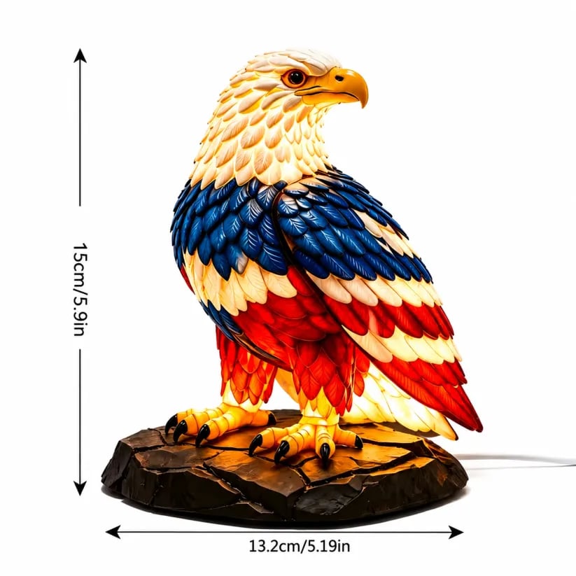 🔥 Limited Edition 🎁 - U.S. 250th Eagle Stained Glass Wall Lamp