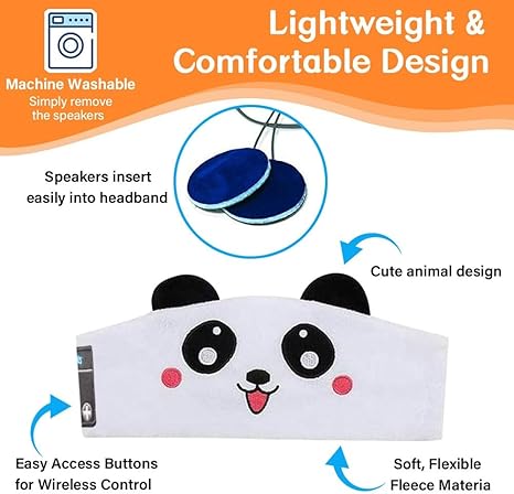 🔥HOT SALE 49% OFF🧒🎧Kids Bluetooth Sleep Mask Headband – 😴✨Super Soft Fleece With Thin Wireless Music Speakers for Travel Nap Bedtime