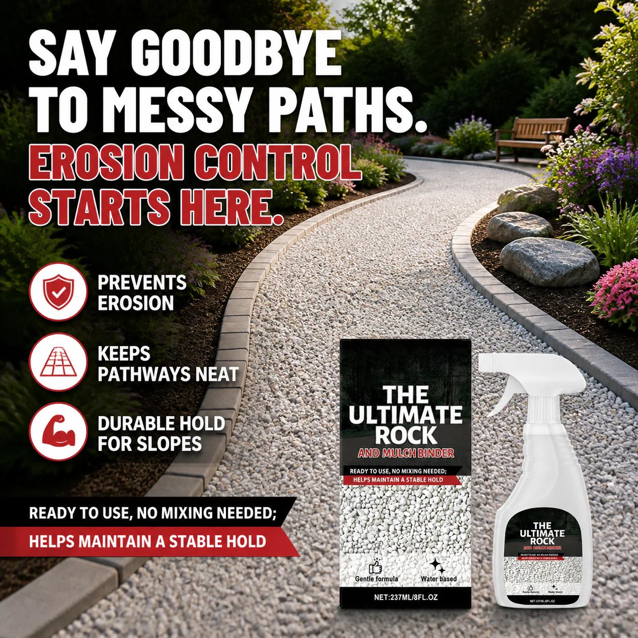 🌿 Outdoor Rock Stabilizer Spray Binder