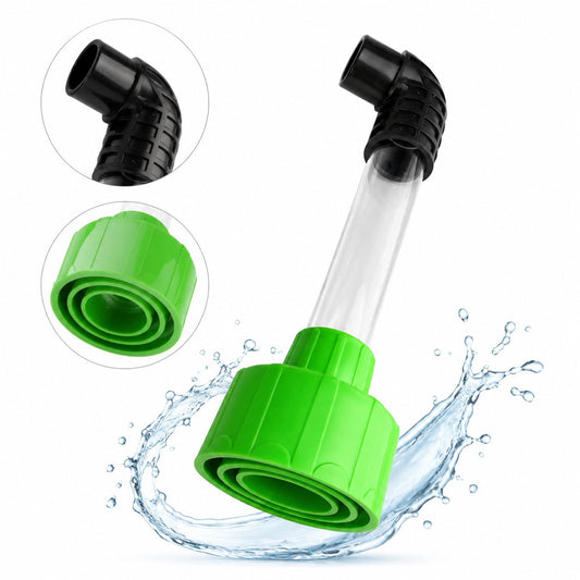 AC Drain Line Cleaner Adapter Evacuates & Unclog AC Drain Line - HVAC to PVC AC Drain Line Cleaner Tool - Universal Fit AC Drain Line Unclogger - AC Drain Line Cleaning Tool - Clear Visibility