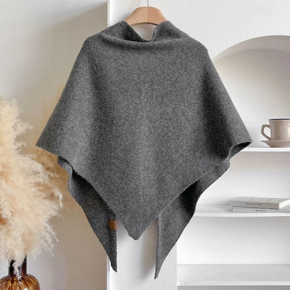 Women's Soft Cashmere Scarf – Cozy Solid-Color Shawl for Everyday Wear