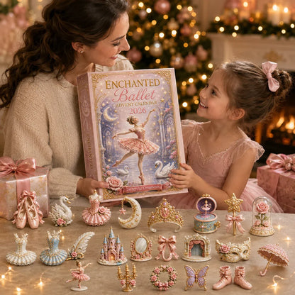 Enchanted Ballet Advent Calendar 2026 - 24-Day Festive Countdown, Acrylic Charms Blind Box - Gift For Ballet Lovers AC0HT335