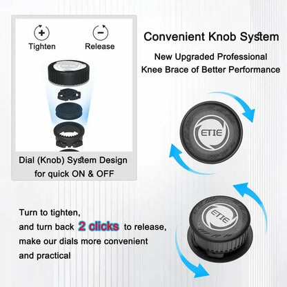 🏃 Dial‐Adjustable Knee Support Brace