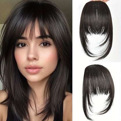 Natural Looking Clip-In Bangs – Blends Seamlessly with Your Own Hair. No One Will Guess✨