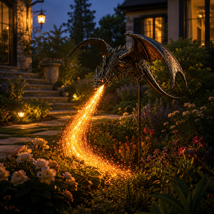 🐉 2027 "Dragon's Ember" Solar Garden Light 🔥 | The Ultimate Magical Outdoor Halloween Decoration