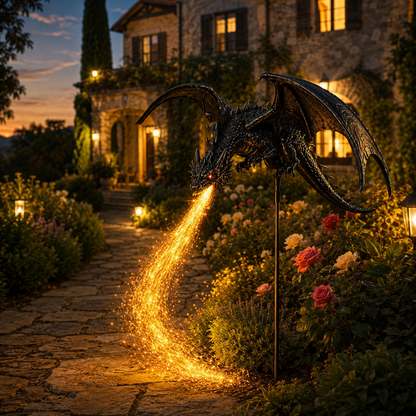 🐉 2027 "Dragon's Ember" Solar Garden Light 🔥 | The Ultimate Magical Outdoor Halloween Decoration