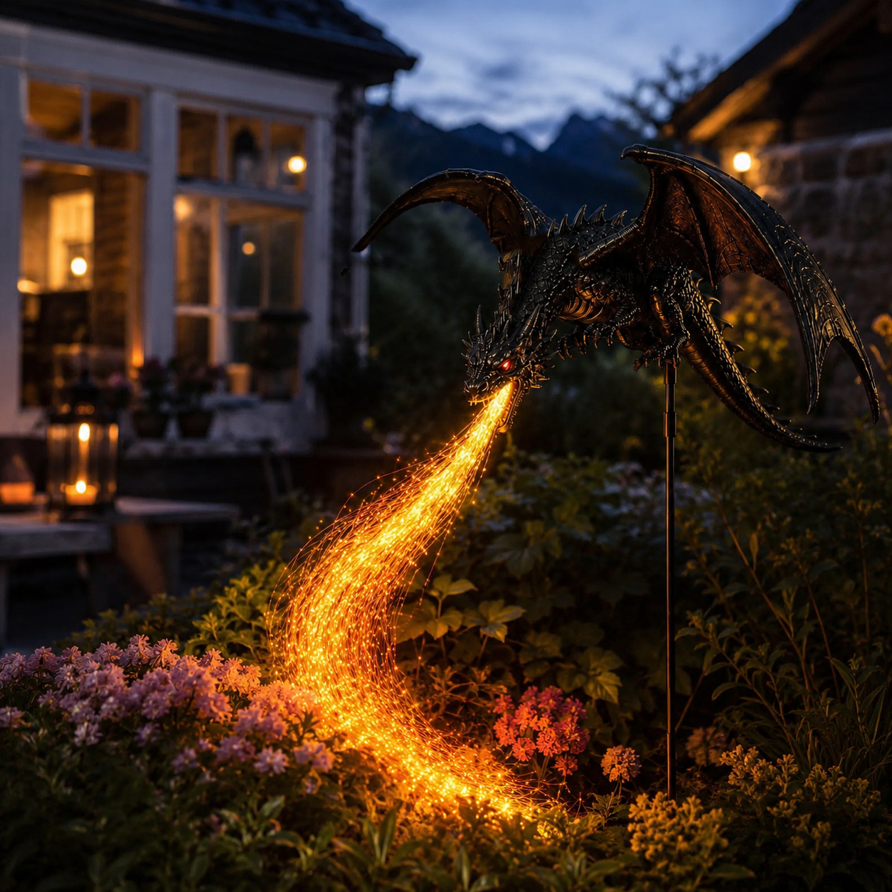 🐉 2027 "Dragon's Ember" Solar Garden Light 🔥 | The Ultimate Magical Outdoor Halloween Decoration