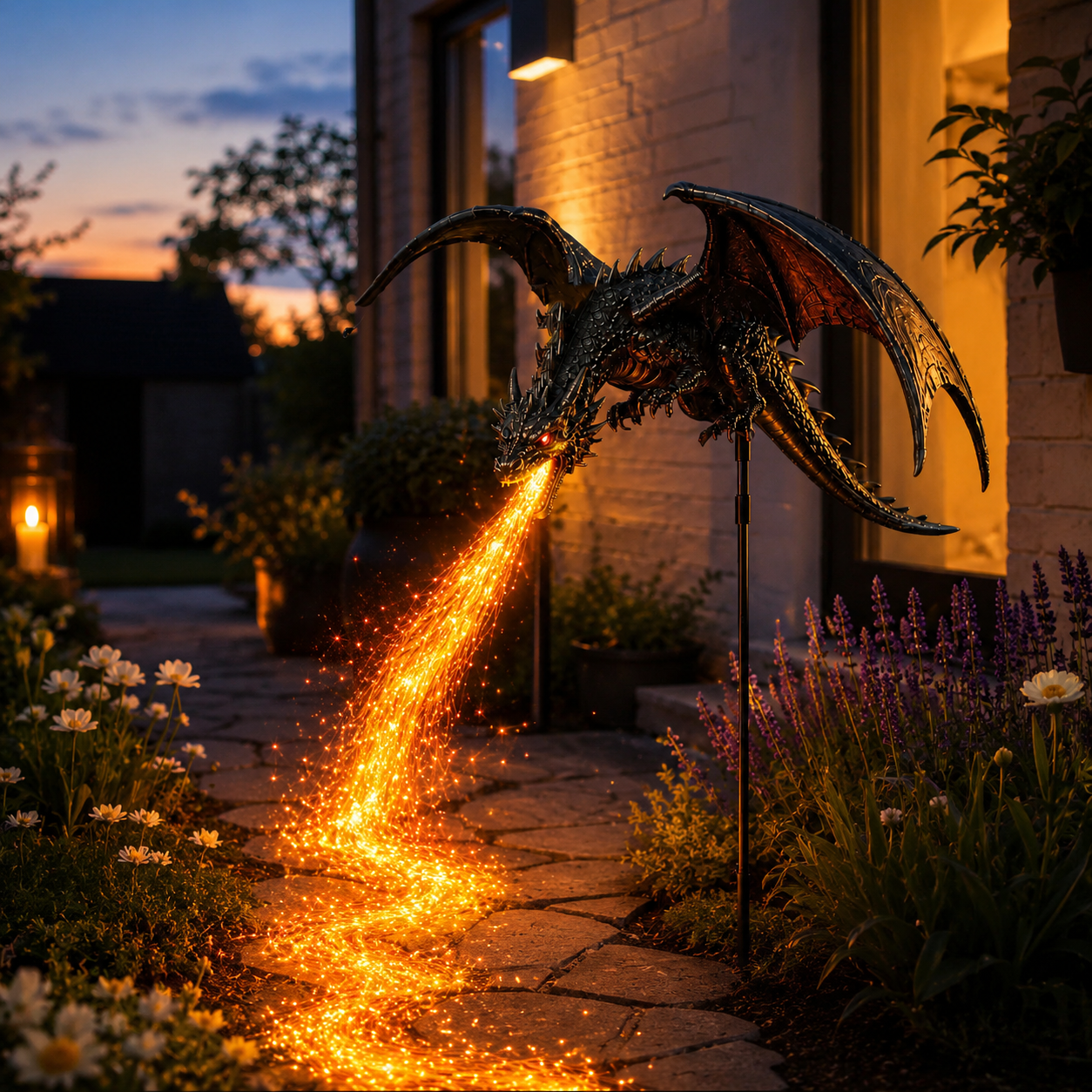 🐉 2027 "Dragon's Ember" Solar Garden Light 🔥 | The Ultimate Magical Outdoor Halloween Decoration