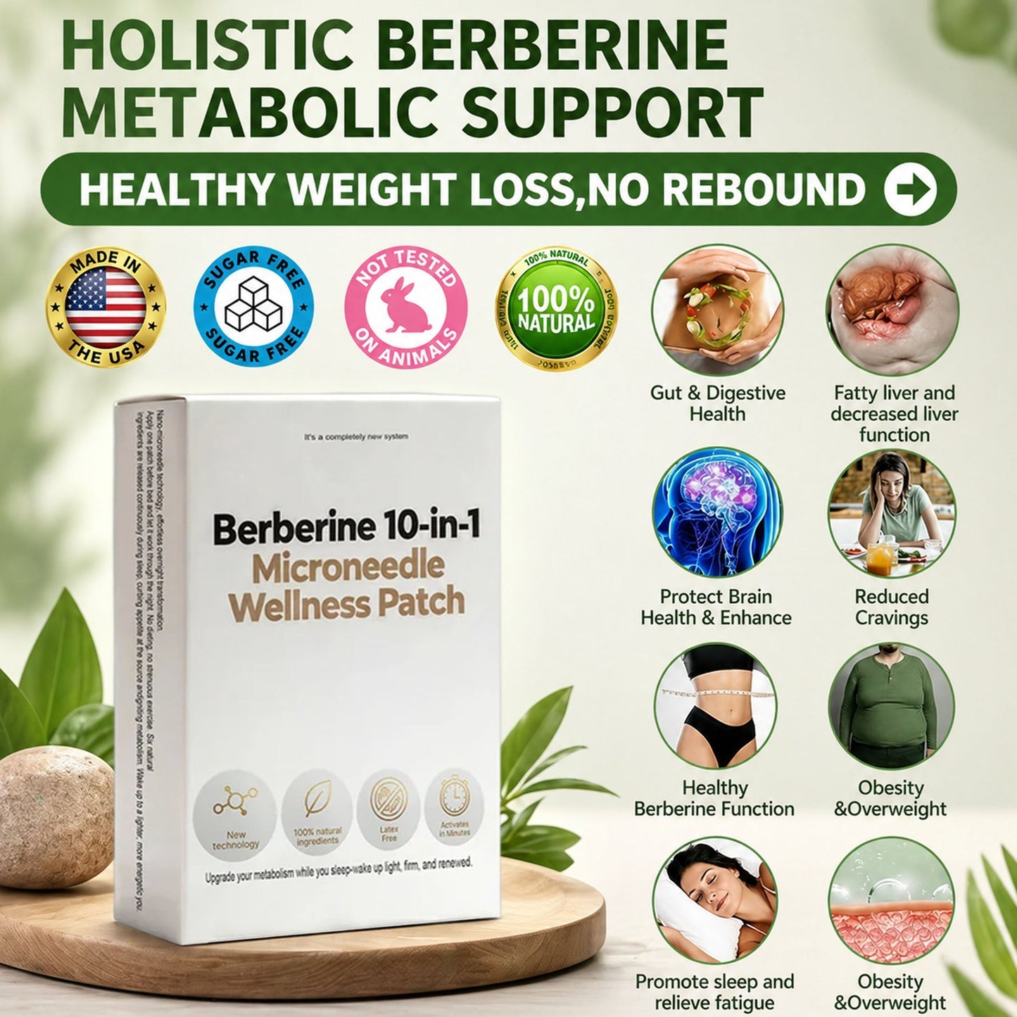 Berberine 10-in-1 Microneedle Wellness Patch