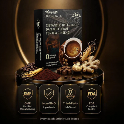 Diaryouth® Maca Coffee 3-Box Bundle Men's Energy & Performance Support|100% Natural&FDA&GMP&HALAL