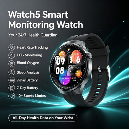 🔥Limited Time 50% OFF❤️Flagship Smartwatch for Health Protection, 24/7 Health Data Center🥰