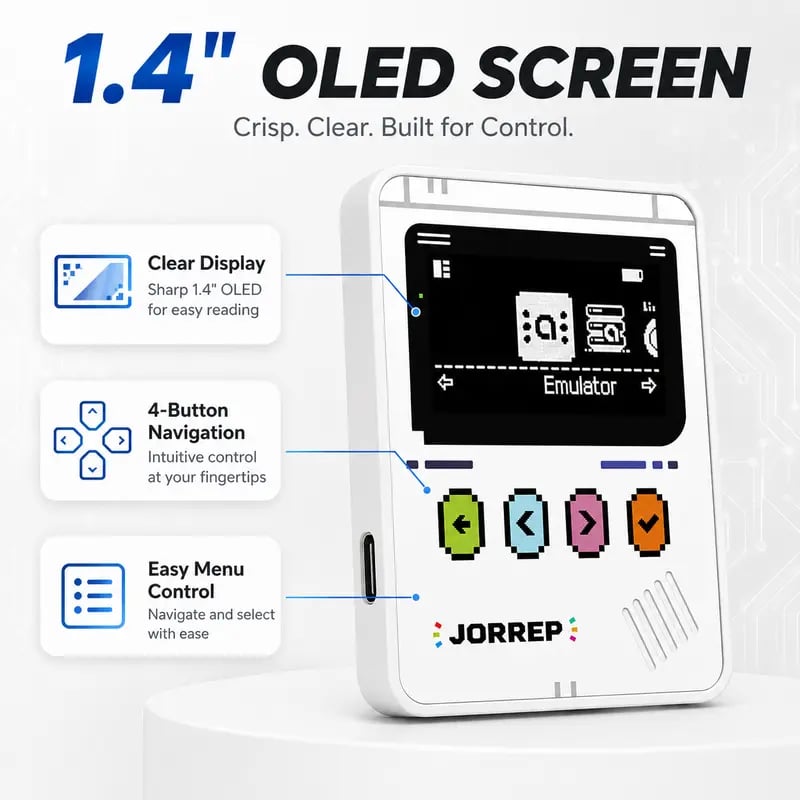 💥🏆 Pro NFC Tag Emulator: Intelligent Multi-Game Reader with 1.4" OLED Screen – 3000+ Saves, Unlimited Rewrite & Auto UID Regen for Ultimate Gaming 🚀