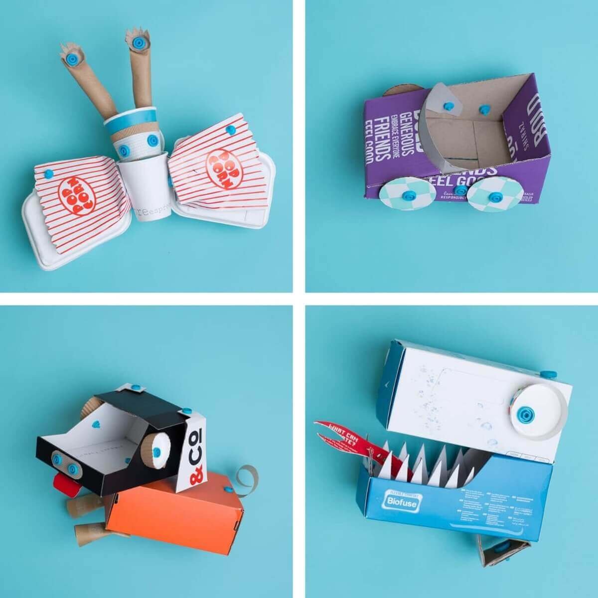 🛠️ Cardboard Construction Tool Kit – 20 Tools & 240 Reusable Screws for Kids