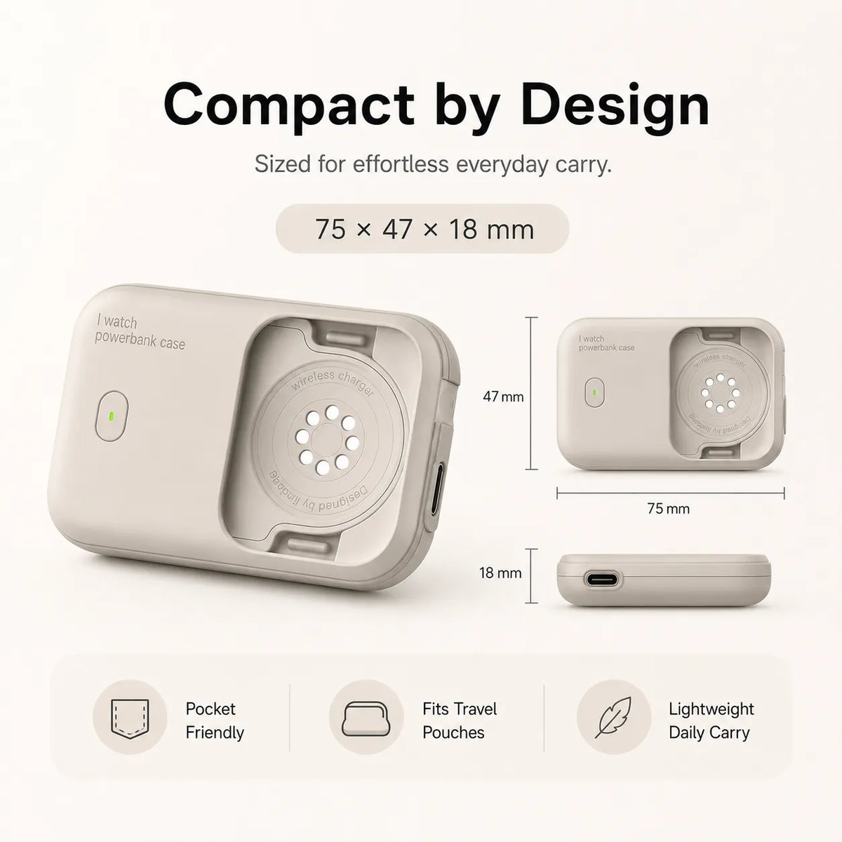⌚ Portable Apple Watch Power Bank