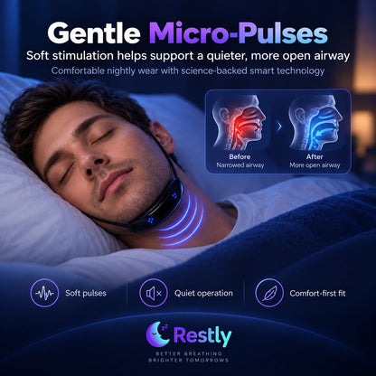 💤 Smart Anti-Snore Device. Stop Snoring, Start Sleeping Deeply.