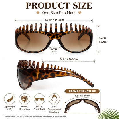 🏆1 Bestselling🏆2-In-1 Tortoiseshell Headband Sunglasses