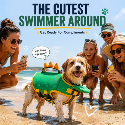 Dinosaur Dog Life Jacket