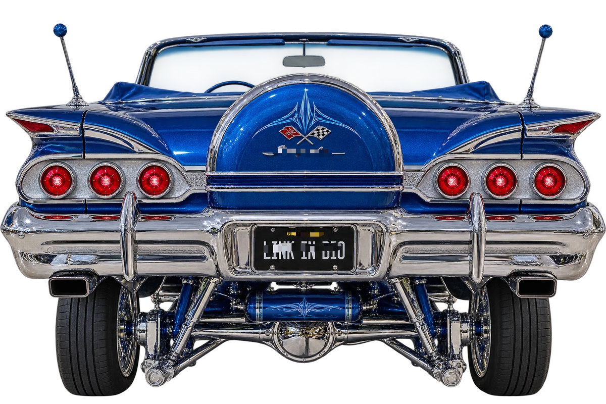 🚗 Classic Lowrider Car Rear Wall Shelf Lamp
