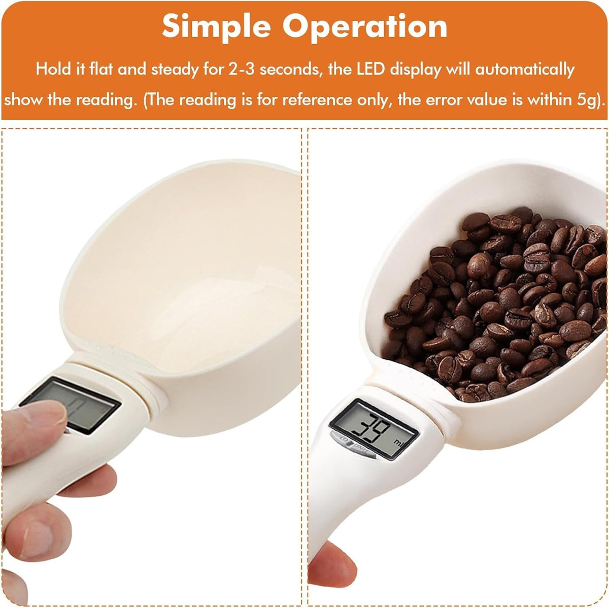 🥣 Hand‐Held Food Weighing Spoon