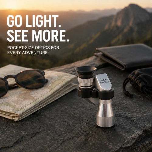 🔥 🔭 10×20 Mini Monocular Phone Telescope – Pocket Long-Distance Viewer with Adjustable Smartphone Clip