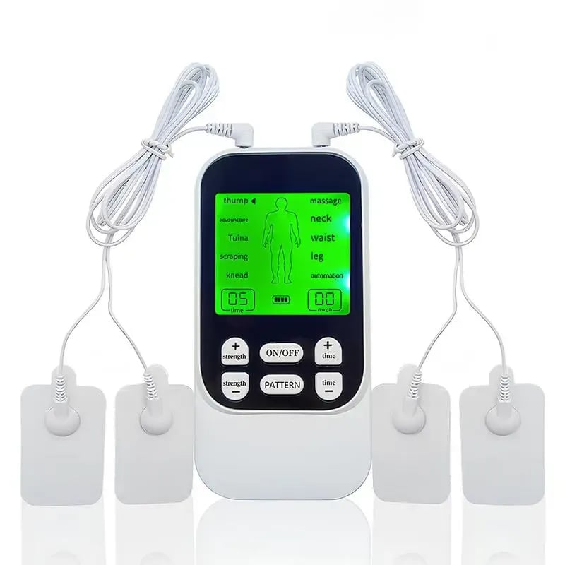 Muscle Stimulator Massager – 10 Modes 30 Levels, Drug-Free Pain Relief for Neck, Back & Joints, Rechargeable with 10 Pads
