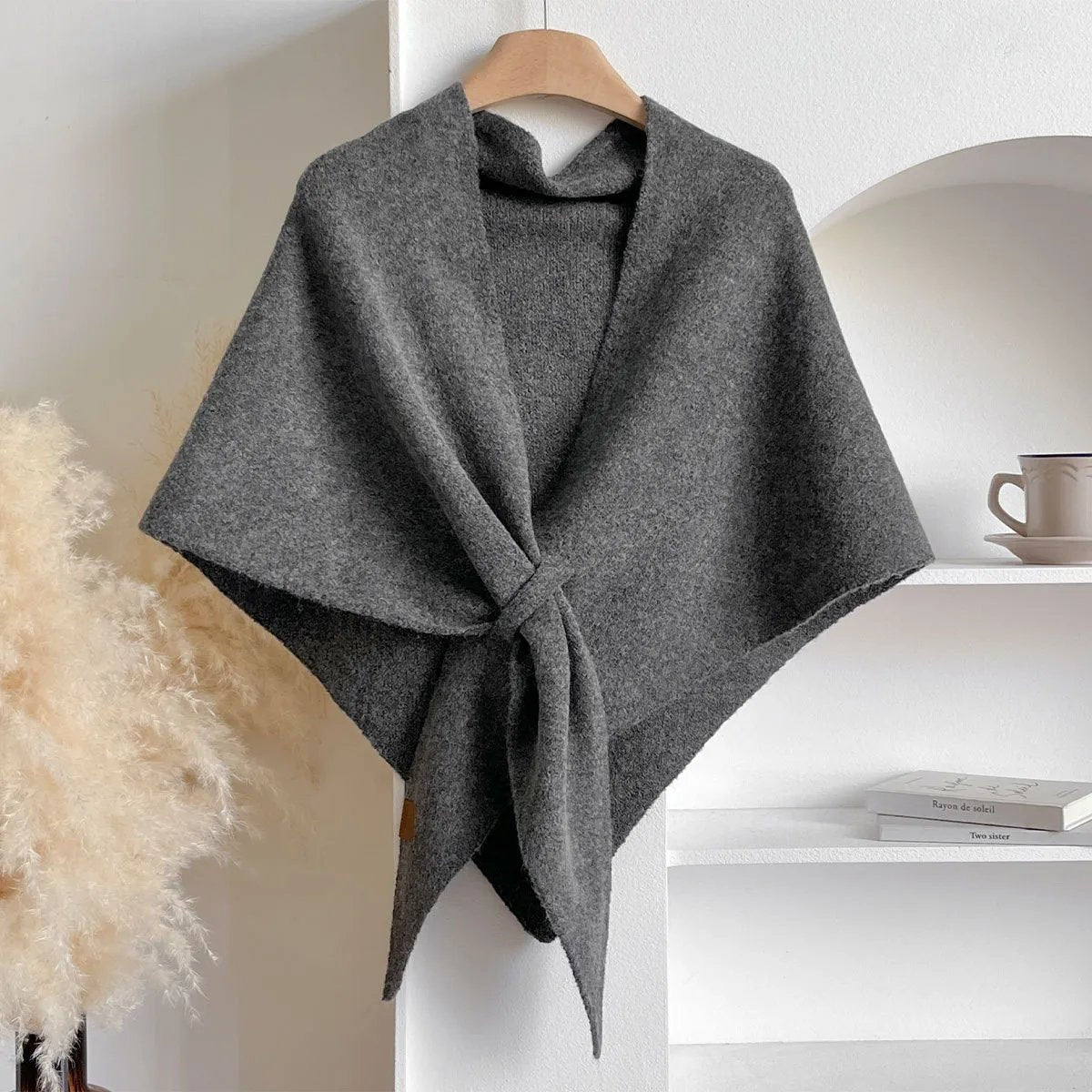 Women's Soft Cashmere Scarf – Cozy Solid-Color Shawl for Everyday Wear