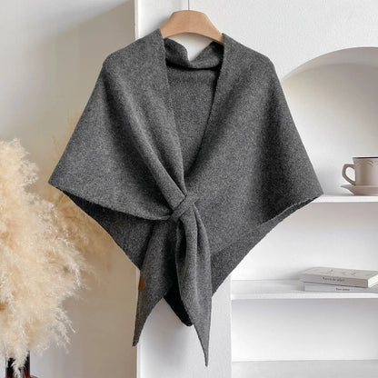 Women's Soft Cashmere Scarf – Cozy Solid-Color Shawl for Everyday Wear