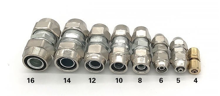 🔥 Heavy Duty Truck Air Line Connectors 🚛 | Push-in Pneumatic Fittings for High Temperature Tubing (4-16mm)