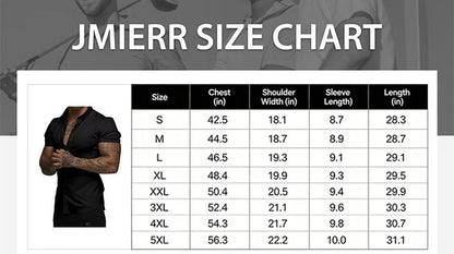 ⚡Hot Sales 49% OFF🔥Mens Muscle Fit Dress Shirts Casual Button Down Shirt Short Sleeve Wrinkle-Free Shirts