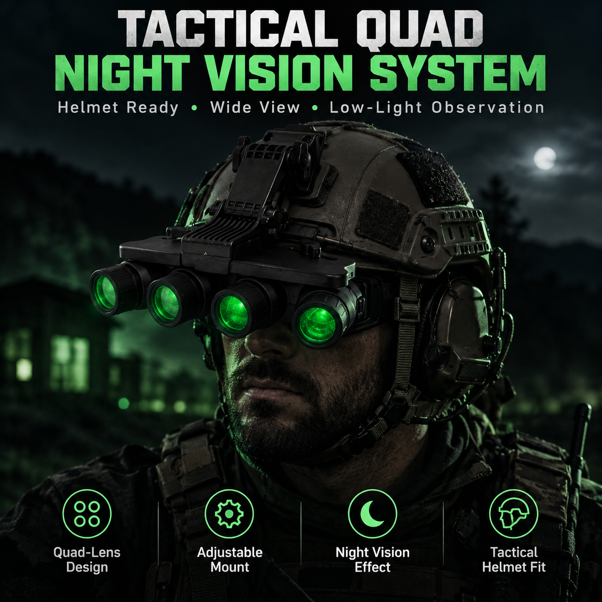 Tactical Outdoor Night Vision & Thermal Imaging Monocular Model