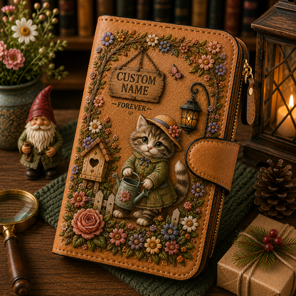 🌸 Personalized Garden Embossed Wallet - Perfect Gift For Her 🌿